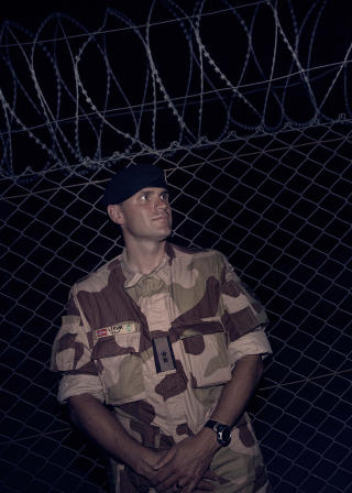 PREGET: Fungerende kontingentsjef, oberstl�ytnant Lars Lervik, sier den norske basen i Mazar-e-Sharif er preget etter hendelsen. Foto: Jonte Wentzel