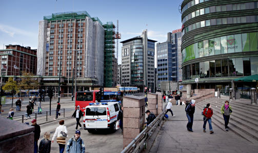 NARKOTORGET: Jernbanetorget er et av stedene som er mest belastet. Foto: LARS EIVIND BONES