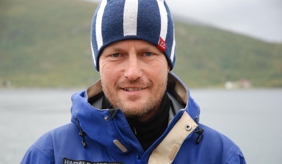 �71 GRADER NORD�-VINNER: Harald Martin Brattbakk knuste Kjendis-Norge p� vei til Nordkapp. Foto: TV Norge