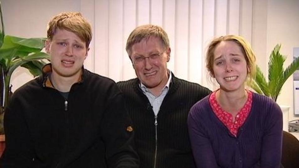 INNSTENDIG B�NN: Familien til den kidnappe Maria B�rgel (54) var i g�r p� tysk fjernsyn for � be kidnapperen om � slippe henne fri. Foto: ZDF