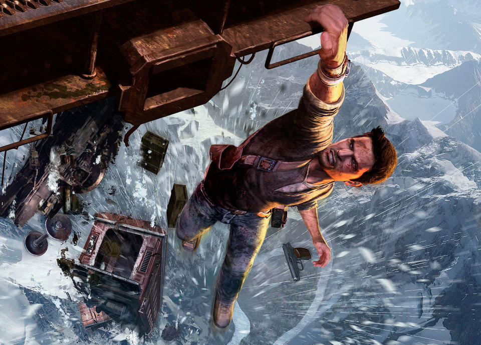 DRAR NORDOVER: Nathan Drake er vant til b�de kalde og farlige situasjoner. Noe som kommer godt med om han skal f�lge i Roald Amundsens fotspor.