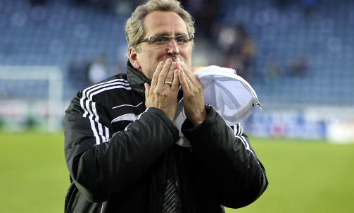 F�RSTEVALG? RBK-trener Erik Hamr�n takket for seg i Rosenborg mandag, n� krangler svenskene om han var den forbundet ringte f�rst. Foto: Alf Ove Hansen / Scanpix
