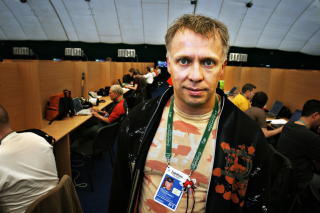 TROR P� ARMENIA: Morten Thomassen, leder av den norske GP-klubben. Han har arrangert den uoffisielle k�ringen. 
FOTO: ANDERS GR�NNEBERG / DAGBLADET