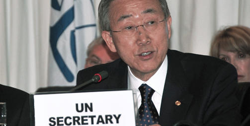 SJOKKERT: FNs generalsekret�r Ban Ki-moon krever en uavhengig granskning. Foto: REUTERS/Stringer/SCANPIX