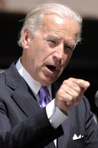 FORSVARER ISRAEL: USAs visepresident Joseph Biden. Foto: JUSTIN LANE/EPA