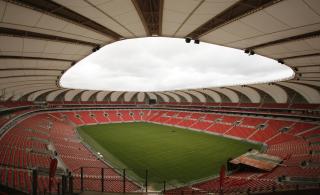 NELSON MANDELA BAY STADIUM: Bronsekampen g�r her, i Port Elizabeth. 48 000 tilskuere f�r plass. Foto: AP/Themba Hadebe