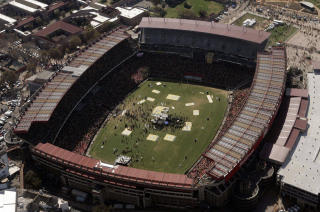 ELLIS PARK STADIUM: Under Pr�ve-VM i fjor sommer var Ellis Park en av fire arenaer. Foto: AP/Themba Hadebe