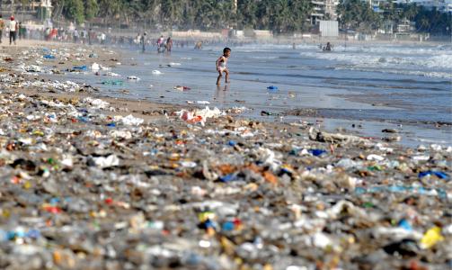 BLIR ALDRI BORTE: For plast vil aldri brytes helt ned. I stedet vil det brytes ned i mindre og mindre biter i tusener av �r etter at det f�rst ble produsert. Slik g�r milj�farlige stoffer inn i matkjeden v�r og skader milj�et. Foto: EPA/DIVYAKANT SOLANKI