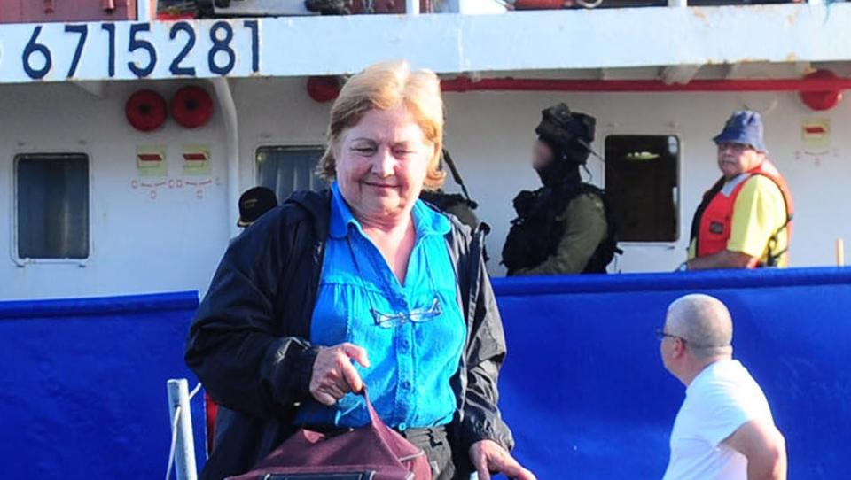 BLIR UTVIST: Den irske fredsprisvinneren Mairead Corrigan Maguire er blant aktivistene som i dag blir deportert fra Israel. Foto: EPA/ISRAELI DEFENCE FORCE