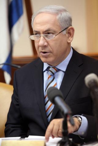  - INGEN IRANSK HAVN: Israels statsminister Benjamin Netanyahu sier Israel vil fortsette � stoppe skip fra � n� Gaza og dermed �skape en iransk havn� i omr�det. Revolusjonsgarden melder p� sin side at de er villig til � gjennomf�re oppdraget. Foto: SCANPIX