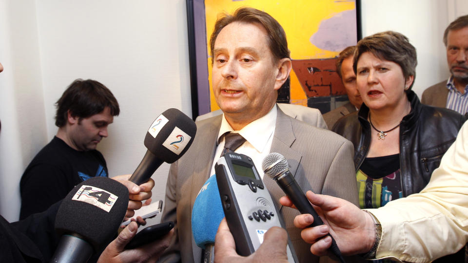 OVER: Meklingsmann Dag Nafstad, ansvarlig mekler i kommuneoppgj�ret. Foto: Gorm Kallestad / Scanpix .