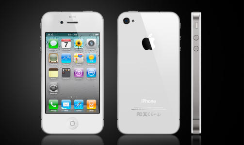 SVART/HVITT: iPhone 4 kommer i to farger. Foto. APPLE