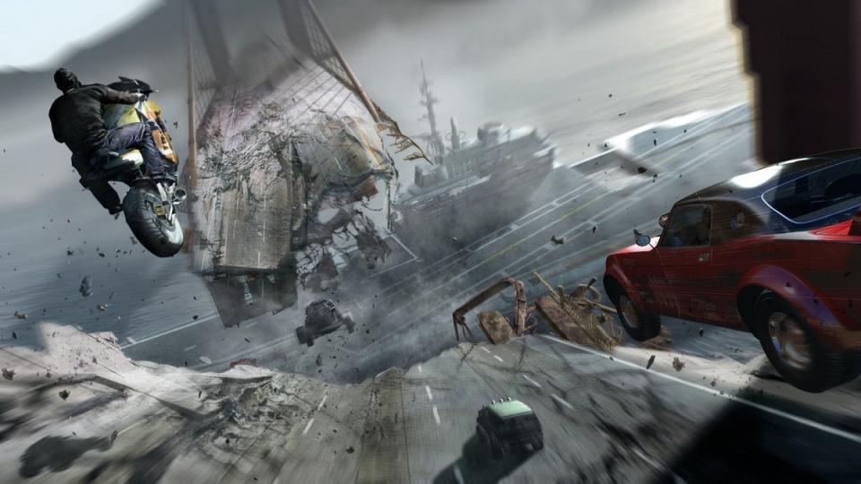 Foto: Evolution Studios I �MotorStorm Apocalypse� lager jordskjelv kreative kj�refelt.