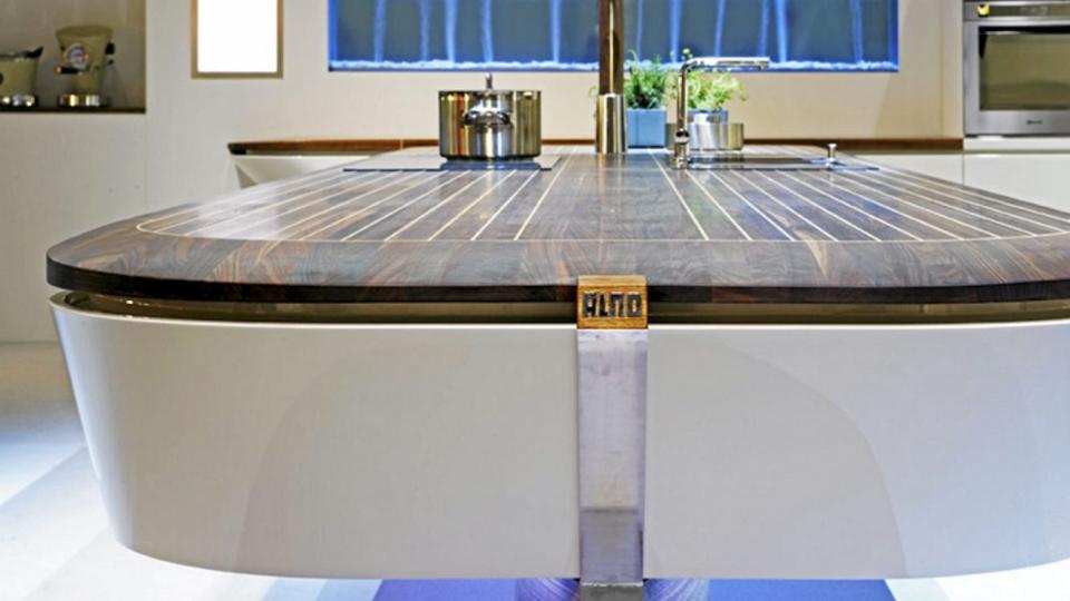 Kj�kken med b�tpreg. FOTO: Freshome.com