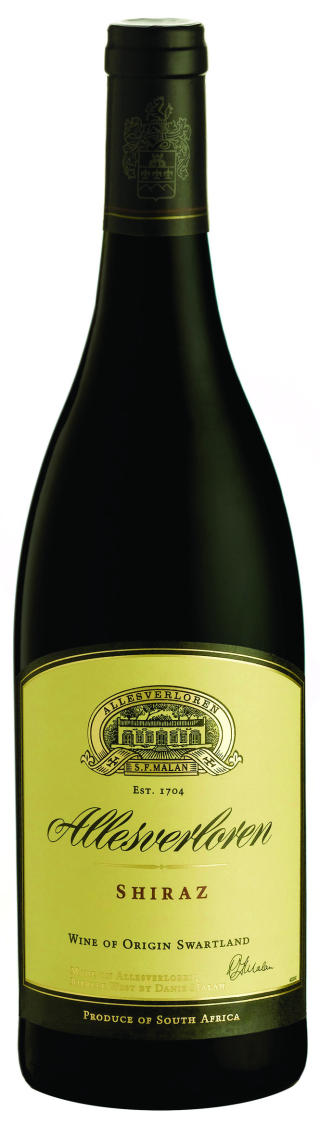 F�R TERNINGKAST : Allesverloren Shiraz 2008.