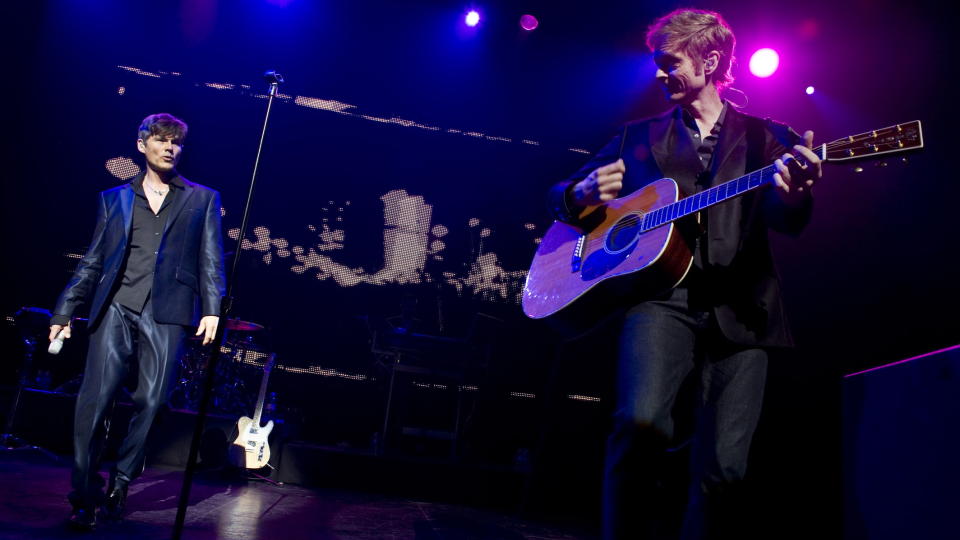 SISTE REIS: Etter to konserter p� Club Nokia i Los Angeles tok a-ha farvel med fansen p� det amerikanske kontinentet 16. mai. N� er bandets avskjedsl�t ute. Foto: �istein Norum Monsen/Dagbladet