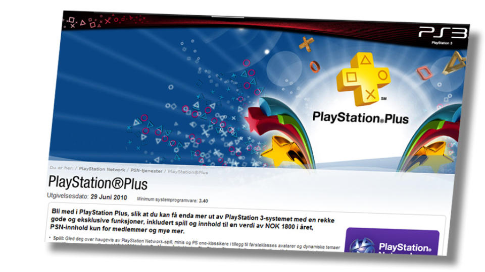 PlayStation Plus vil bli en nettjeneste med diverse tilbud for brukere som vil betale. (Foto: Faksimille, Playstation.com)