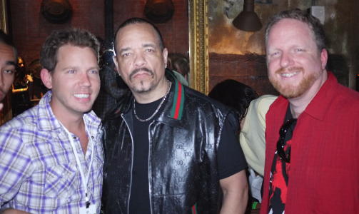 PARTNERE: �Gears of War�-skaper Cliff Bleszinski, Ice-T, og spillseriens produsent Rod Fergusson. Foto: SNORRE BRYNE