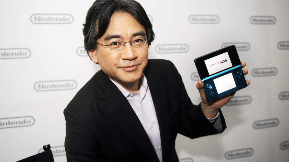 SP�R 3D-FRAMTID: Nintendo-president Satoru Iwata. Foto: REUTERS/Phil McCarten/SCANPIX