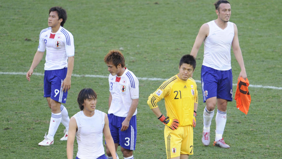 INGEN KASTEBALL: De japanske gutta deppet etter tapet mot Nederland, men har vist at de er i stand til � yte t�ff motstand mot beste lagene. Foto:  AFP PHOTO / LIU JIN