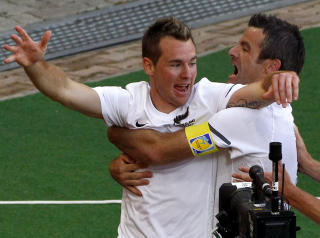 ASKELADD: New Zealand st�r med to poeng etter to kamper, og er ubeseiret i VM.Foto: SCANPIX/REUTERS/David Gray