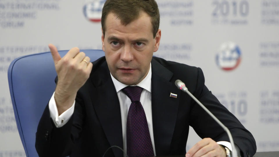 GA ORDRE: Leveransene kuttes fordi Hviterussland ikke har etterkommet kravet om � betale gassgjelden sin til Russland. Foto: REUTERS/RIA Novosti/Kremlin/Mikhail Klimentyev/Scanpix