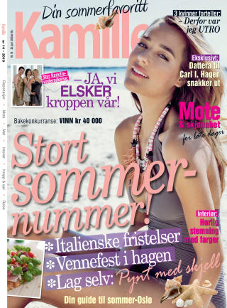 INTERVJU: �penhjertig intervju
med Camilla Lindalen i siste
nummer av bladet Kamille.