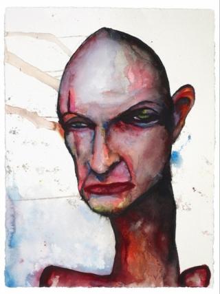 MANSON-BILDE: Marilyn Manson malte dette bildet av �Lost�-karakteren John Locke.