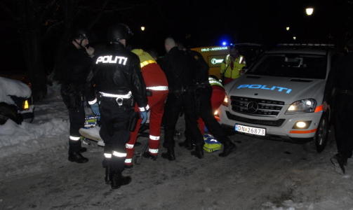 SKUTT I HODET: Junkung Kuyateh ble skutt i hodet i oppgangen utenfor leiligheten han bodde i 27. januar. Senere p� natta d�de han av skadene. Foto: Benjamin Bakken