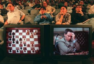 TAPTE: Sjakkgeniet Garry Kasparov tapte mot IBMs datamaskin Deep Blue i 1997. Foto: SCANPIX