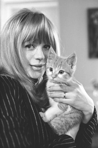 I BEGYNNELSEN AV KARRIEREN: Marianne Faithful. Foto: STELLA PICTURES