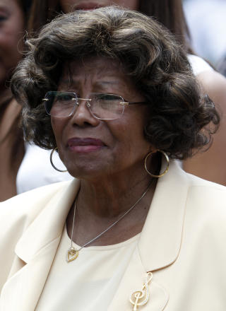 MOREN: Katherine Jackson var til stede. Arkivfoto: SCANPIX