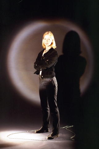 LOVTE � LENKE SEG FAST: AUFer Mina Gerhardsen var vi 1997 villig til � g� langt for � stanse byggearbeidene ved et eventuelt gasskraftverk. Foto: ROBERT EIK