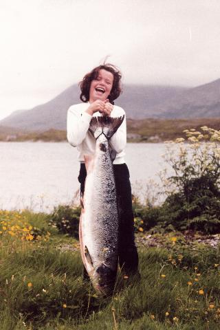 Fiskerdatter: En yngre G�rild Mauseth i Finnmark.