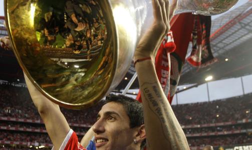 SERIEMESTER: Di Maria ble seriemester med Benfica tidligere i �r. Foto: AP Photo/Francisco Seco
