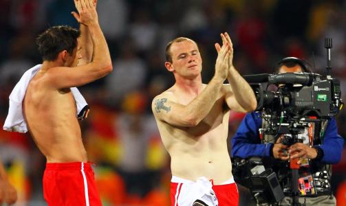 TRIST VM: Frank Lampard og Wayne Rooney. Foto: EPA/NUNO VEIGA