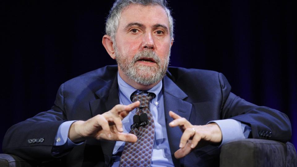 PESSIMIST: Den nobelprisvinnende �konomen  Paul Krugman ser dystert p� verdens �konomiske framtid. Foto: REUTERS/Chip East