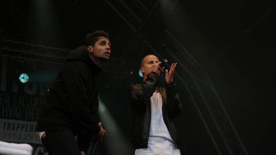 FULL KONTROLL: Chirag og Magdi fra Karpe Diem imponerte fra Amfiscenen p� Hove. FOTO: EIVIND KRISTENSEN/DAGBLADET