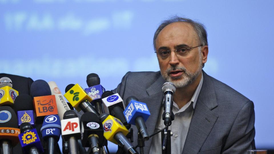  INNR�MMER:  De nye sanksjonene mot Iran kan bidra til � forsinke landets atomprogram, innr�mmer sjefen for programmet, Ali Akbar Salehi. Foto: Vahid Salemi/AP Photo/Scanpix