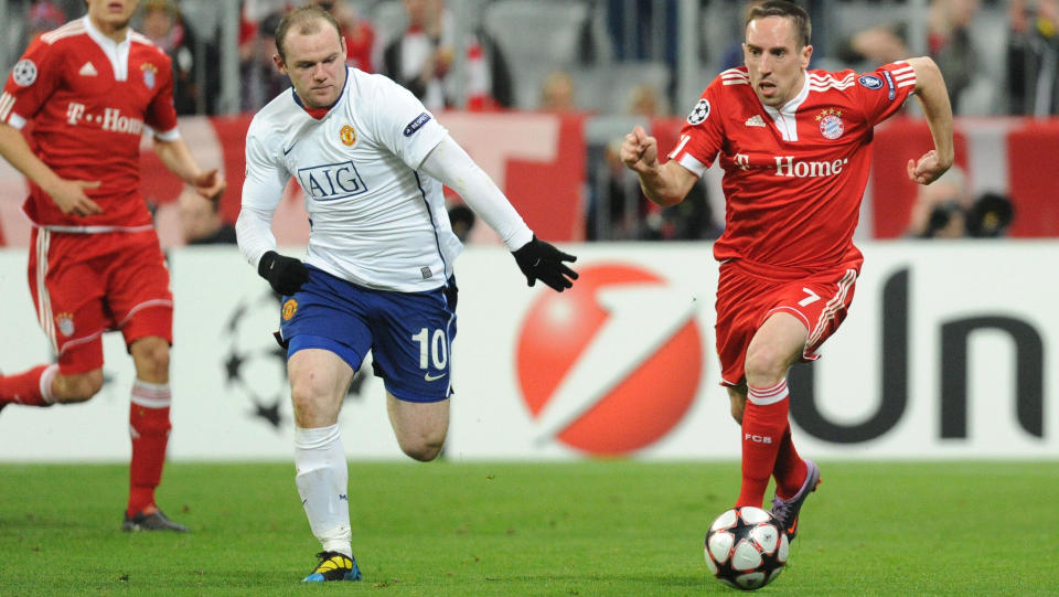 FIASKO-VM: B�de Wayne Rooney og Franck Ribery, her i Champions League, reiste tidlig hjem fra VM. N� topper duoen en k�ring over VMs minst billledskj�nne spillere. Foto: AFP/DDP /OLIVER LANG