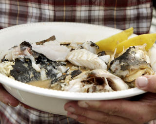 Dampet i tang:  Skj�rg�rds-bouillabaisse.