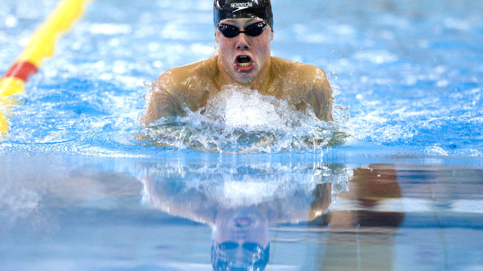 SLO OL-S�LVVINNEREN: 18 �r gamle Sverre N�ss slo Aleksander Dale Oen p� 200 meter bryst i NM i dag. Her er N�ss under NM i fjor. Foto: Heiko Junge, Scanpix