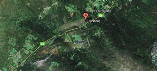 HER SKJEDDE DET: Det er ikke klart om krasjen skjedd i forbindelse med avgang eller landing.  Kart: Google Maps
