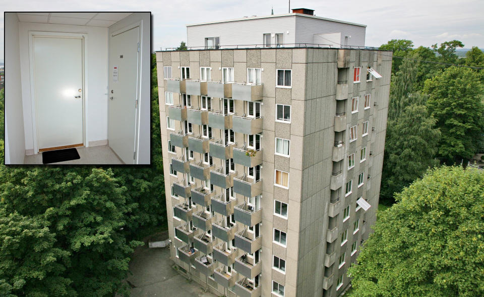 BODDE INNENFOR SYKEHUSET: Terrorsiktede Mikael Davud (39) bodde her i 7. etasje. Foto: Truls Brekke/Dagbladet