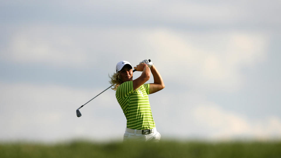 JAKTER TOPPLASSERING: Suzann Pettersen ligger p� tredjeplass f�r siste runde av US Open. Det g�r mot topplassering for den norske golfdronningen. Foto: Scanpix/Reuters