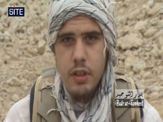 TYSK KONVERTITT OG JIHADIST:  Den unge tyske konvertitten Eric Breininger tok navnet Abdulgaffar El Almani og brukes stadig i IJUs videoer der han oppfordrer til hellig krig. Han skal ha hatt tilh�righet til Sauerland-cellen og fikk opptrening i de pakistanske stammeomr�dene. I mai i �r kom rapporter om at han var drept. Foto: AFP/SITE Intelligence Group
