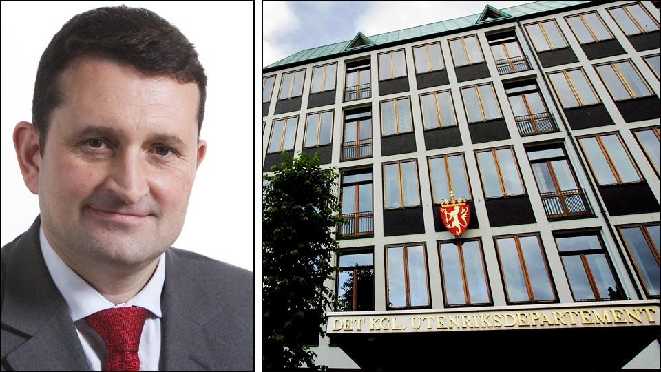 SLIK SVARER HAN PRESSEN: Kommunikasjonssjef i Utenriksdepartementet (UD), Bj�rn Jahnsen, hadde noe spesielle svar da Dagbladet spurte ham om barnebortf�ring. Foto: Justisdepartementet/Sara Johannessen/Scanpix