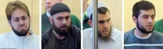 STIFTET SAUERLANDCELLEN: Det var usbekiske IJU som sto bak da disse fire tyskerne fikk oppl�ring i Waziristan. Daniel Schneider, Atilla Selek, Fritz Gelowicz og Adem Yilmaz (fra venstre til h�yre) bygget opp sin tyske terrorcelle etter trening i Pakistans stammeomr�der. De ble sendt tilbake til Tyskland for � angripe amerikanere p� tysk jord med hydrogenperoksidbomber. Foto: AP/Frank Augstein