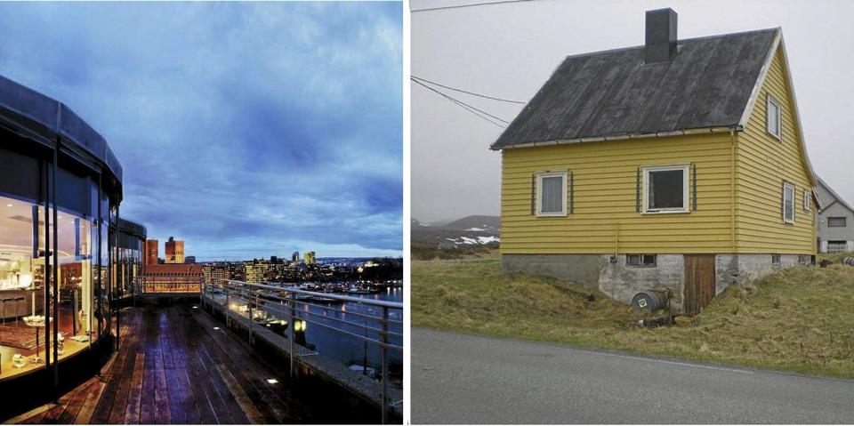 45 MILLIONER FORSKJELL: Det skiller snaue 45 millioner og 2300 kilometer mellom disse to prosjektene.  Foto: Yvonne Wilhelmsen og Privat