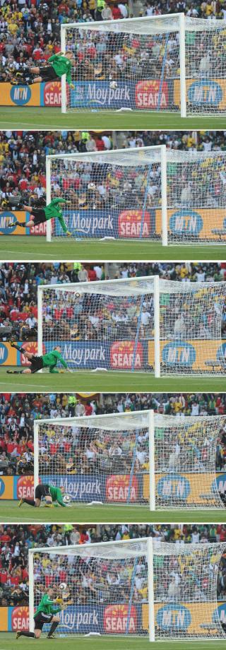 IKKE GEH�R HOS FIFA: Frank Lampards delikate chip i �ttedelsfinalen mot Tyskland bl�ste nytt liv i debatten om innf�ring av m�llinjeteknologi, men Fifa vendte det d�ve �ret til.Foto: SCANPIX